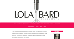Desktop Screenshot of lolabardproductions.com