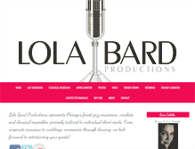 Tablet Screenshot of lolabardproductions.com